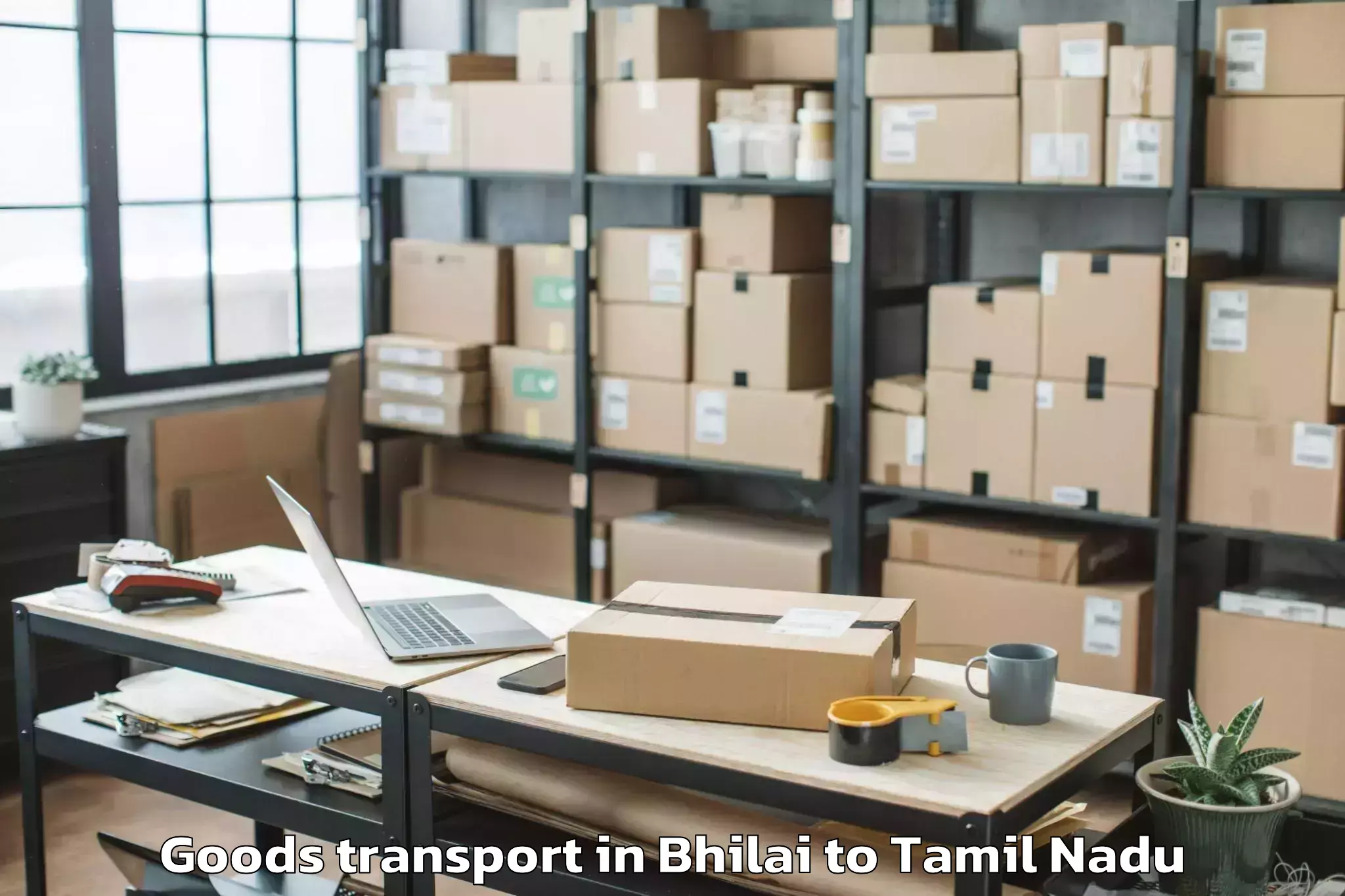 Top Bhilai to Rameswaram Goods Transport Available